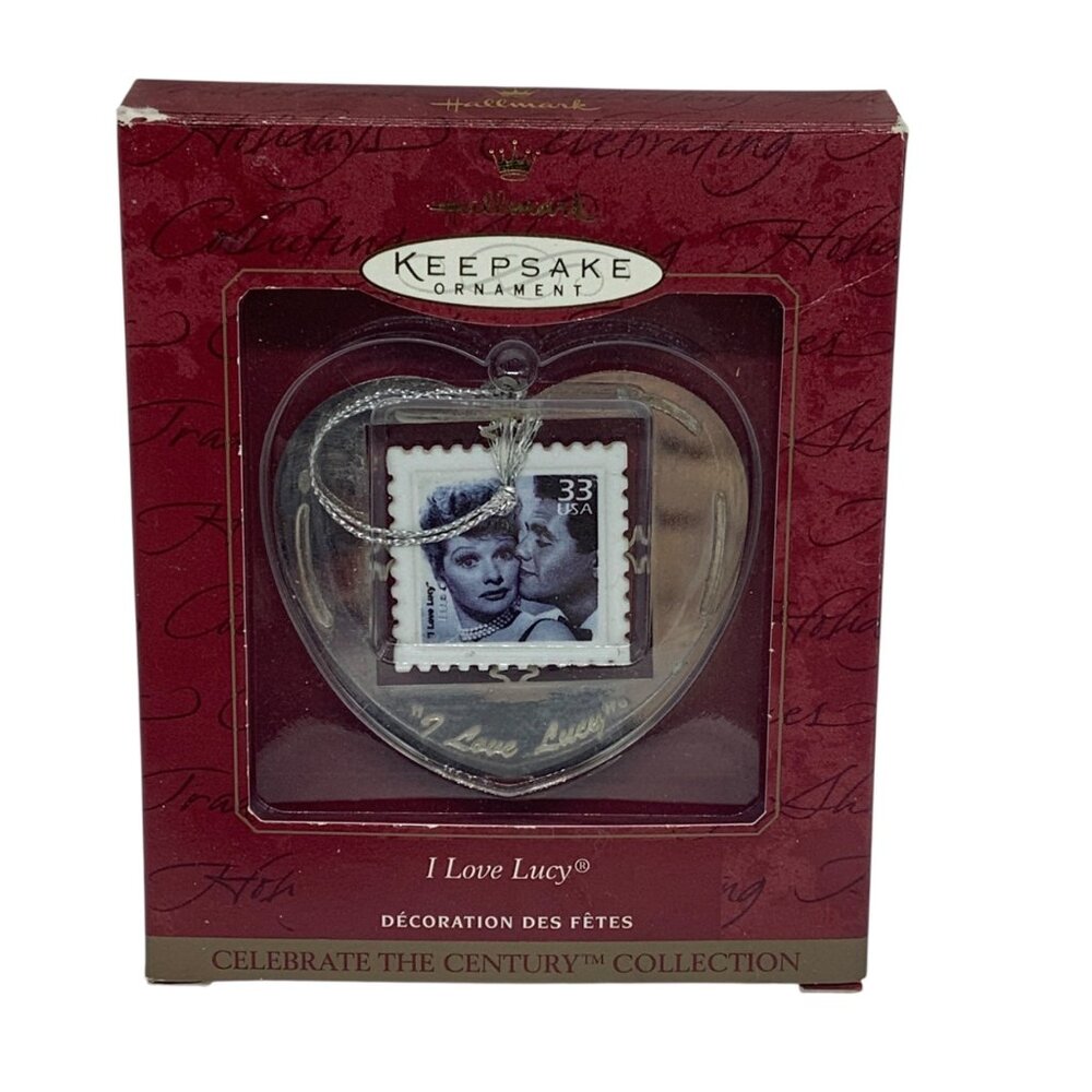 Vtg Hallmark Keepsake Ornament I Love Lucy Celebrate The Century Heart 1999‎